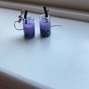 Bubble tea earrings